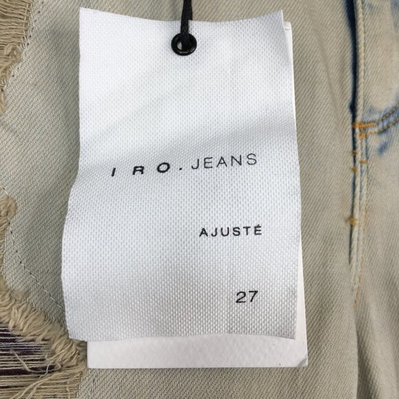 IRO Ajuste Terry Jeans Base Jarod Distressed Gray Jeans Size 27. NWT - Picture 6 of 14